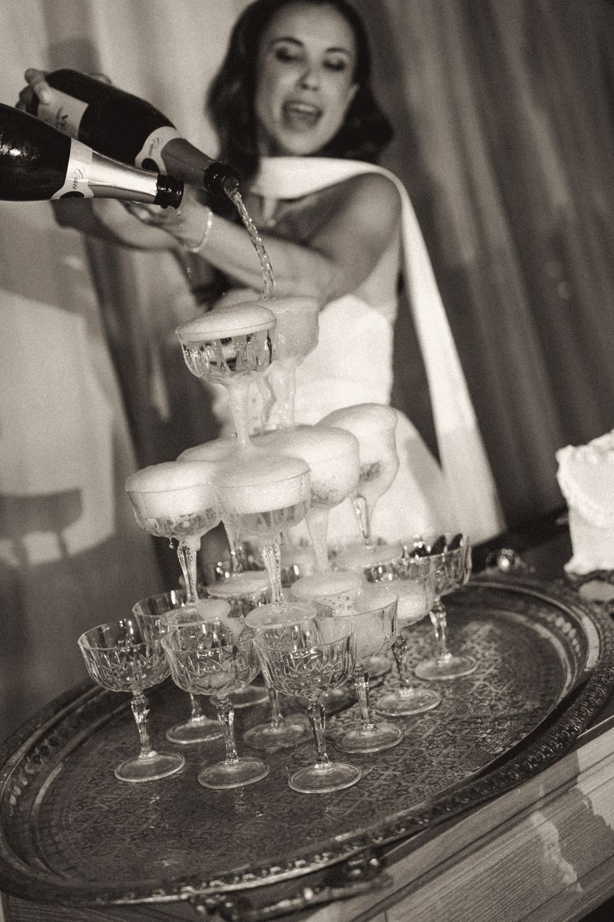 Champagne tower